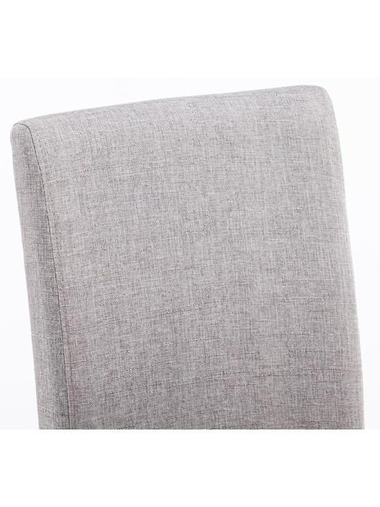 Set van 4 eetkamerstoelen Ina stof cappuccino, lichtgrijs