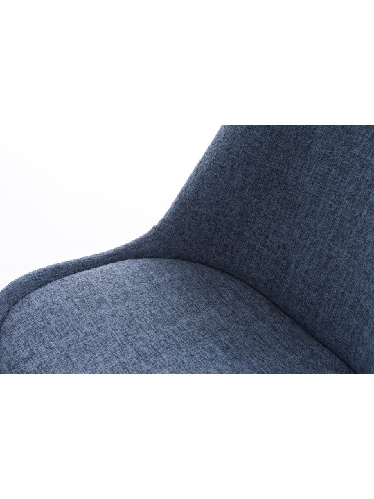 Stoel Pegleg Stof Vierkant, blauw Stoel Pegleg Stof Vierkant, blauw