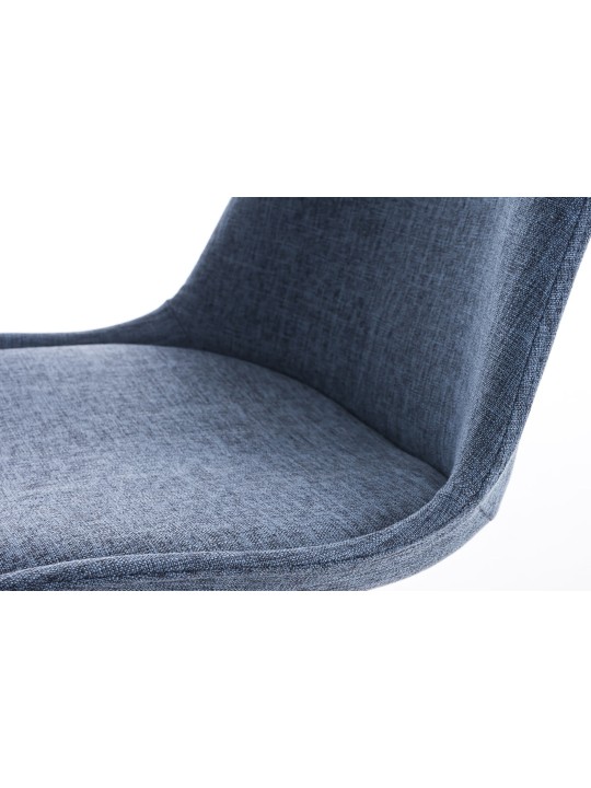 Stoel Pegleg Stof Vierkant, blauw Stoel Pegleg Stof Vierkant, blauw
