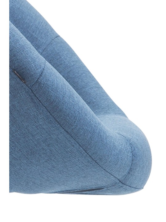 Barkruk London V2 stof chroom, blauw