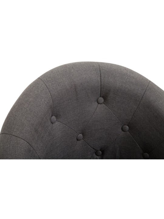 Barkruk London V2 stof chroom, donkergrijs