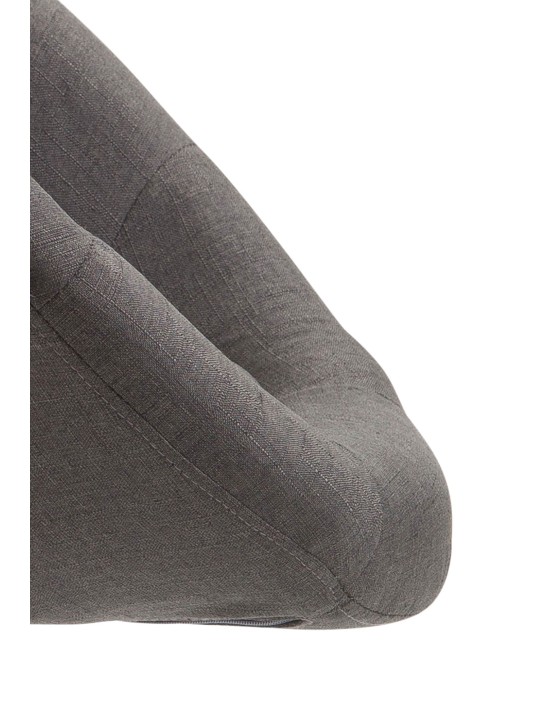 Barkruk London V2 stof chroom, donkergrijs