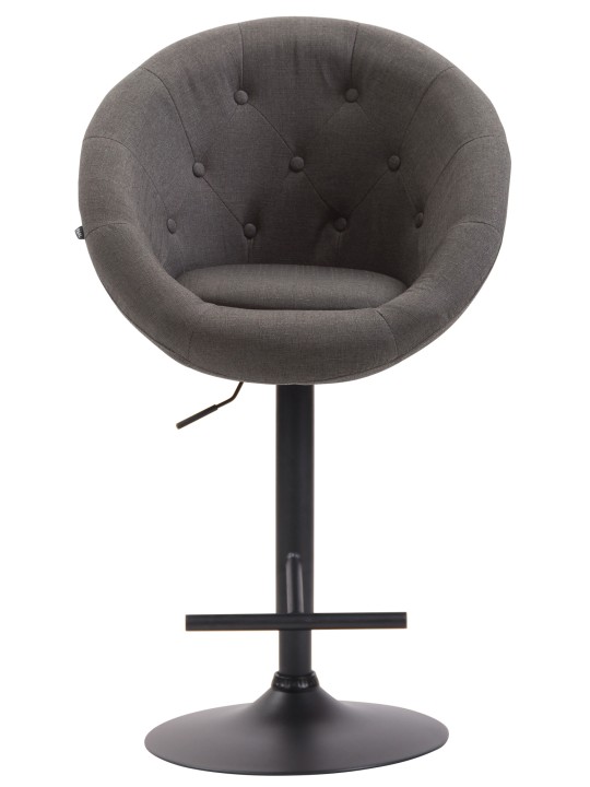 Barkruk London V2 stof, donkergrijs