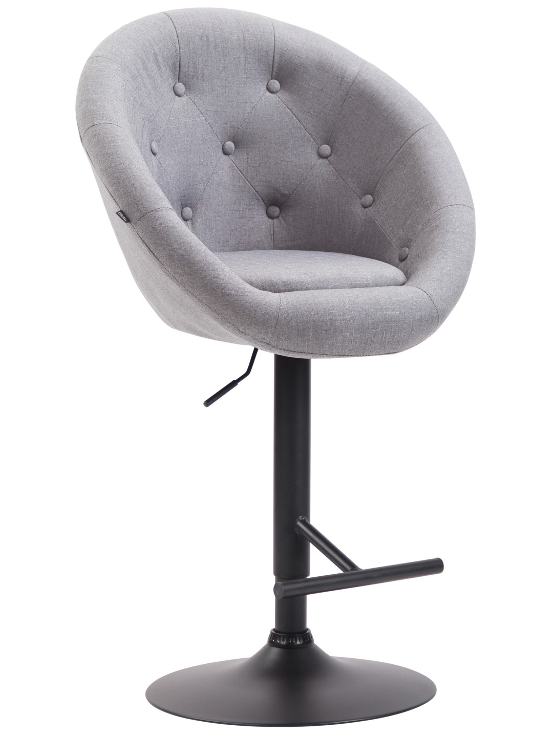 Barkruk London V2 stof, grijs