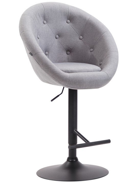 Barkruk London V2 stof, grijs