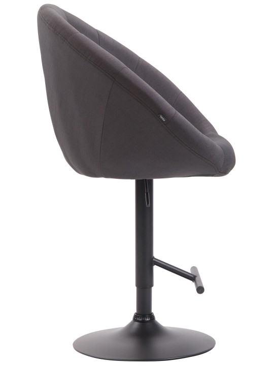 Barkruk London V2 stof, donkergrijs