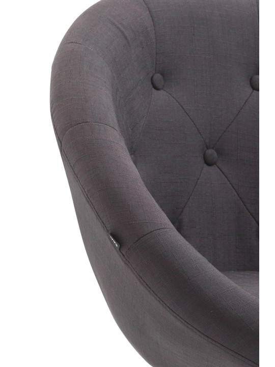 Barkruk London V2 stof, donkergrijs