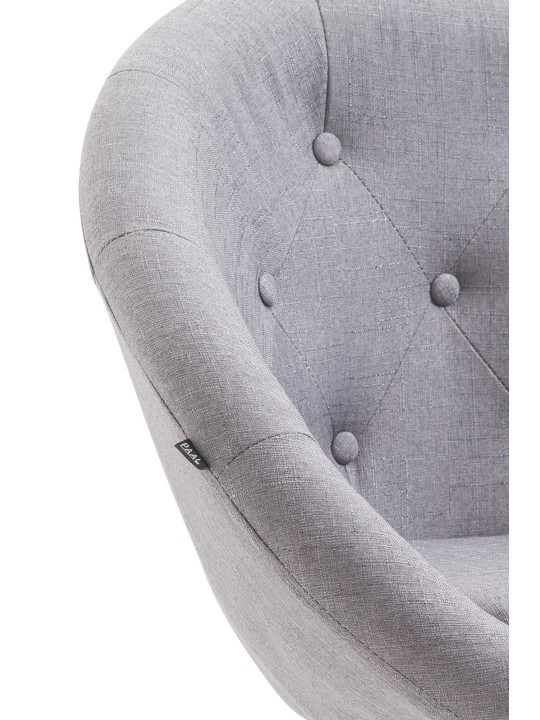 Barkruk London V2 stof, grijs