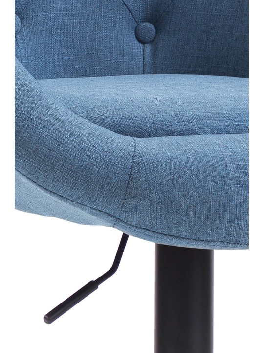 Barkruk London V2 stof, blauw