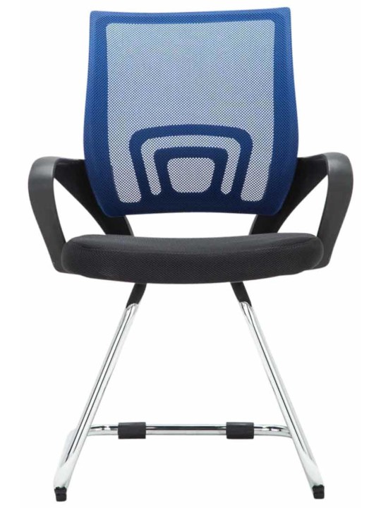 Set van 2 bezoekersstoelen Eureka, blauw