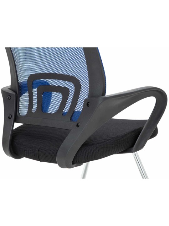 Set van 2 bezoekersstoelen Eureka, blauw