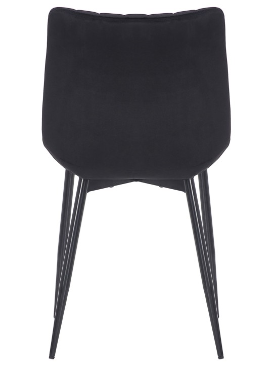 Set van 2 stoelen Rahden fluweel, zwart Set van 2 stoelen Rahden fluweel, zwart