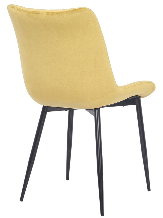 Set van 2 stoelen Rahden fluweel, geel