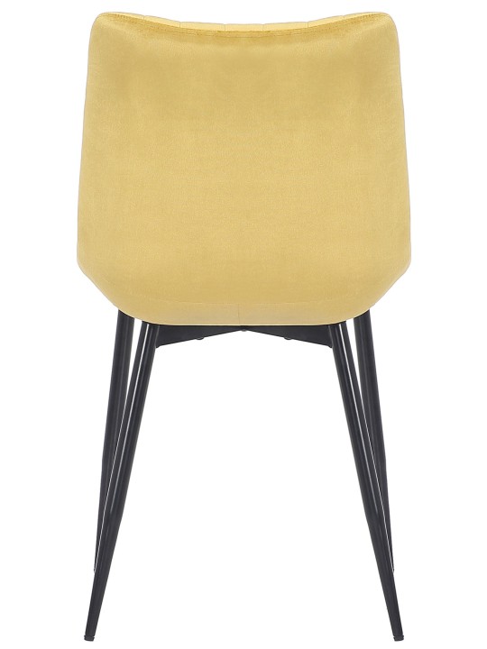 Set van 2 stoelen Rahden fluweel, geel