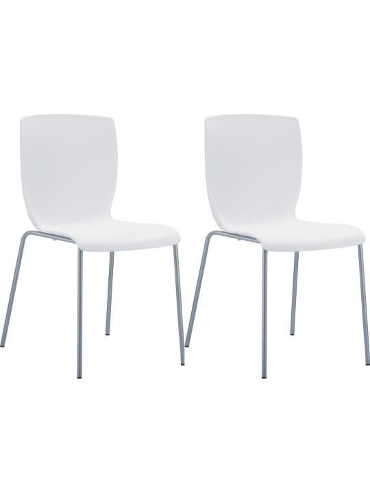 Set van 2 stoelen MIO, wit