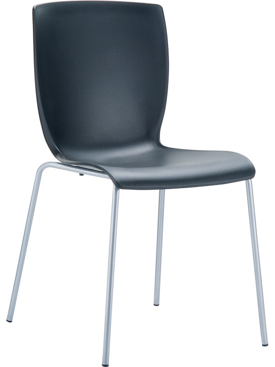 Set van 2 stoelen MIO, zwart