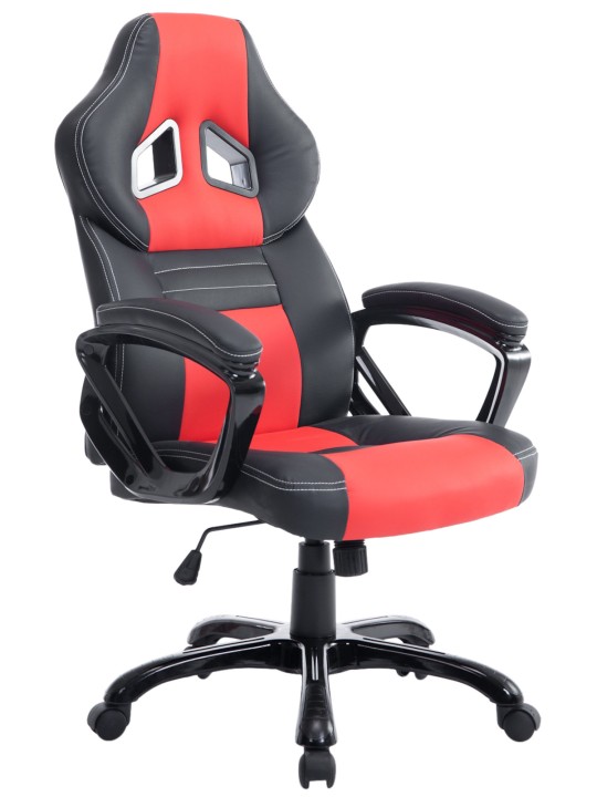 Bureaustoel Pedro, zwart/rood