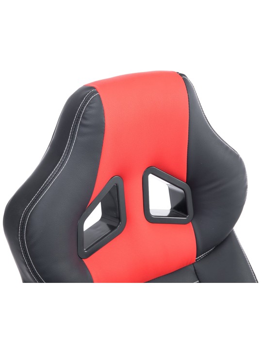 Bureaustoel Pedro, zwart/rood