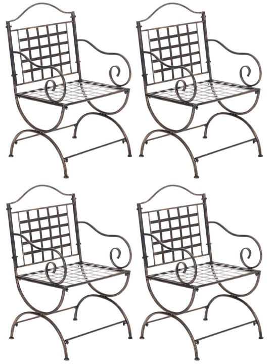 Set van 4 stoelen Lotta, brons