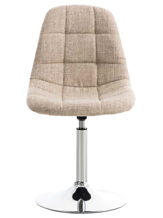 Set van 2 stoelen Emil stof, crème