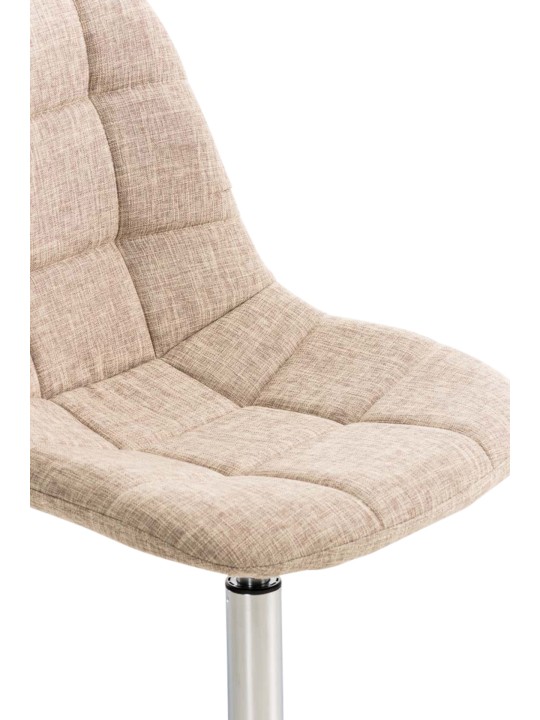 Set van 2 stoelen Emil stof, crème