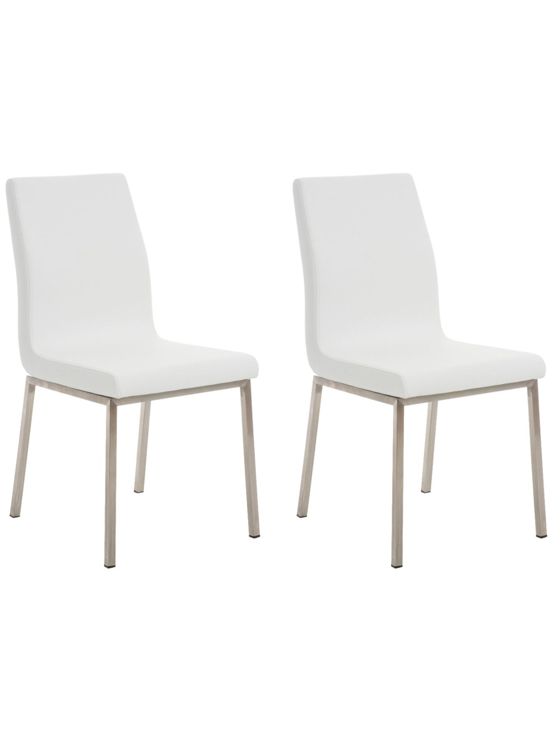 Set van 2 eetkamerstoelen Colmar, wit