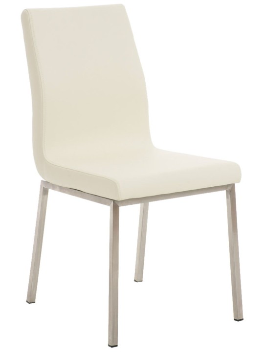 Set van 2 eetkamerstoelen Colmar, crème