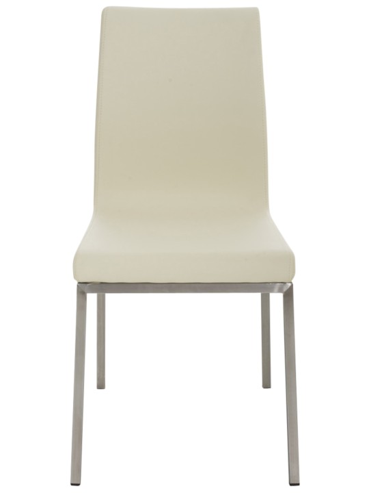Set van 2 eetkamerstoelen Colmar, crème