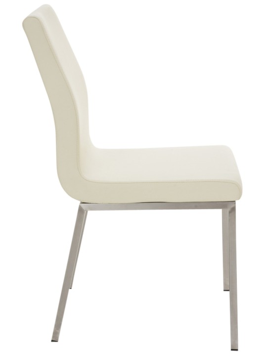 Set van 2 eetkamerstoelen Colmar, crème