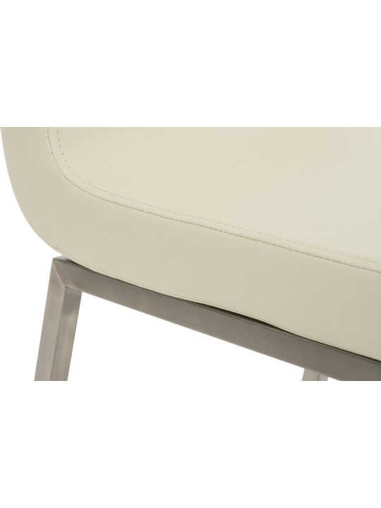 Set van 2 eetkamerstoelen Colmar, crème