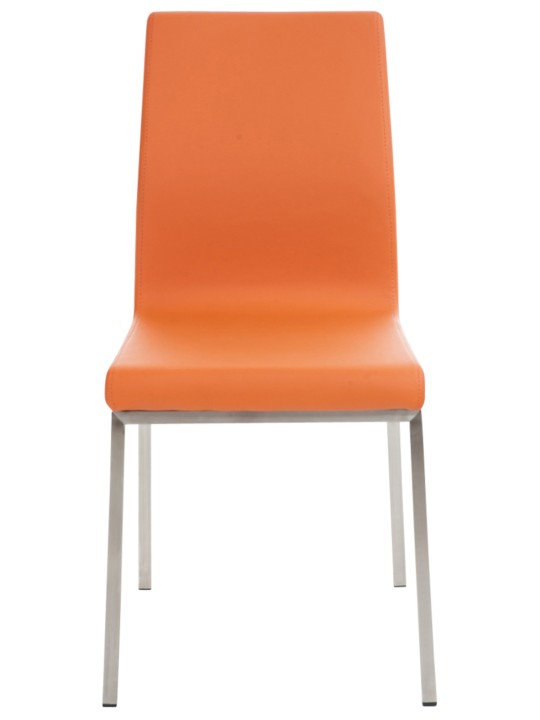Set van 2 eetkamerstoelen Colmar, oranje