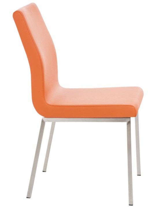 Set van 2 eetkamerstoelen Colmar, oranje