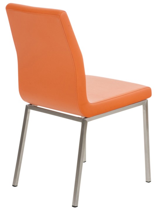 Set van 2 eetkamerstoelen Colmar, oranje