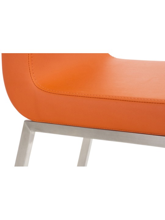 Set van 2 eetkamerstoelen Colmar, oranje