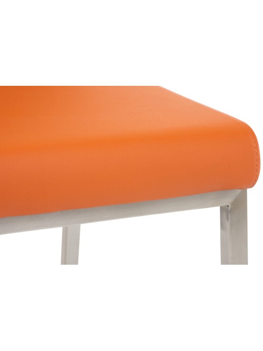 Set van 2 eetkamerstoelen Colmar, oranje