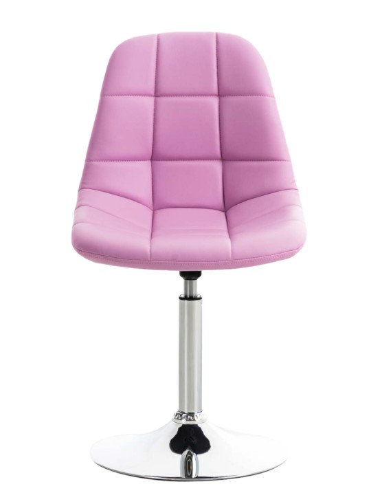 Set van 2 stoelen Emil kunstleer, roze