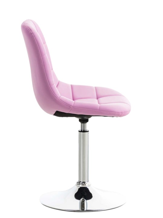Set van 2 stoelen Emil kunstleer, roze