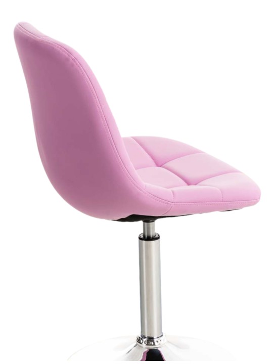 Set van 2 stoelen Emil kunstleer, roze