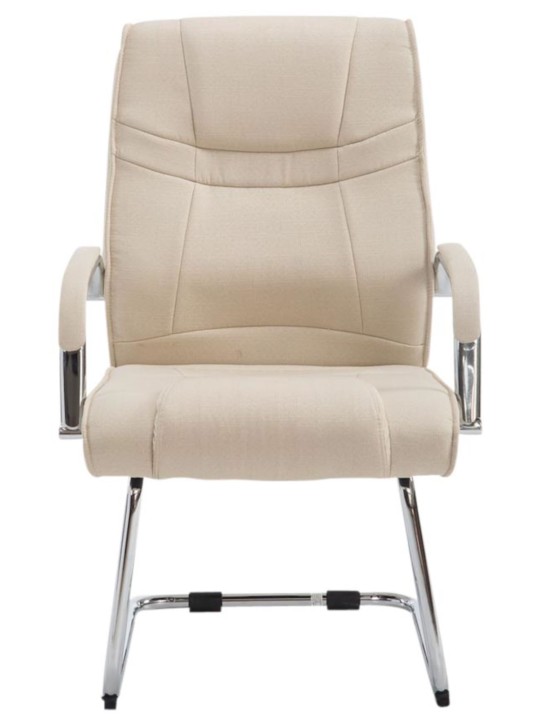 Set van 2 stoelen Attila stof, crème