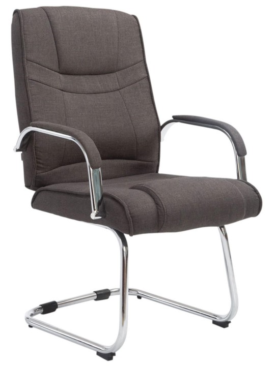 Set van 2 stoelen Attila stof, donkergrijs