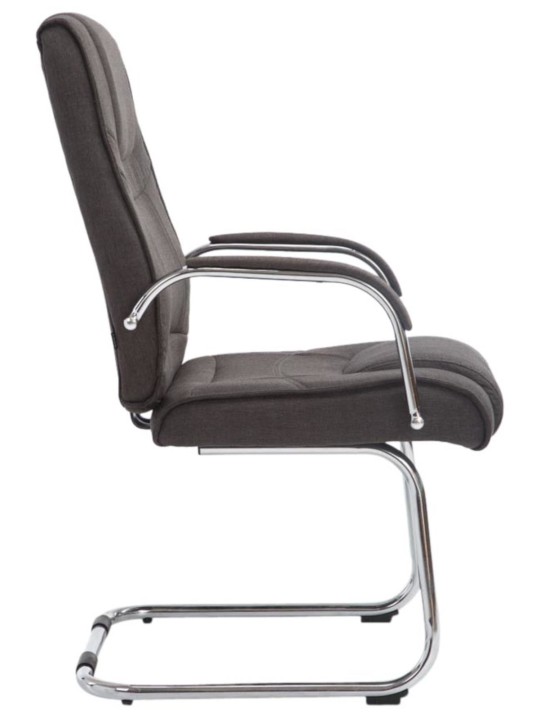 Set van 2 stoelen Attila stof, donkergrijs