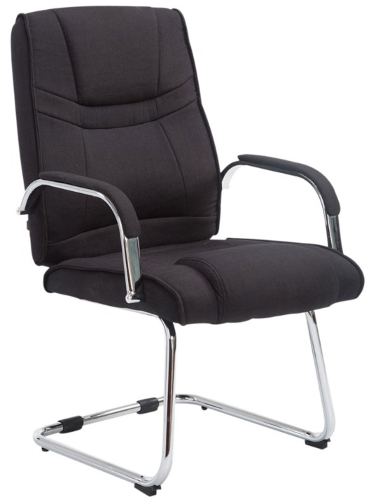 Set van 2 stoelen Attila stof, zwart