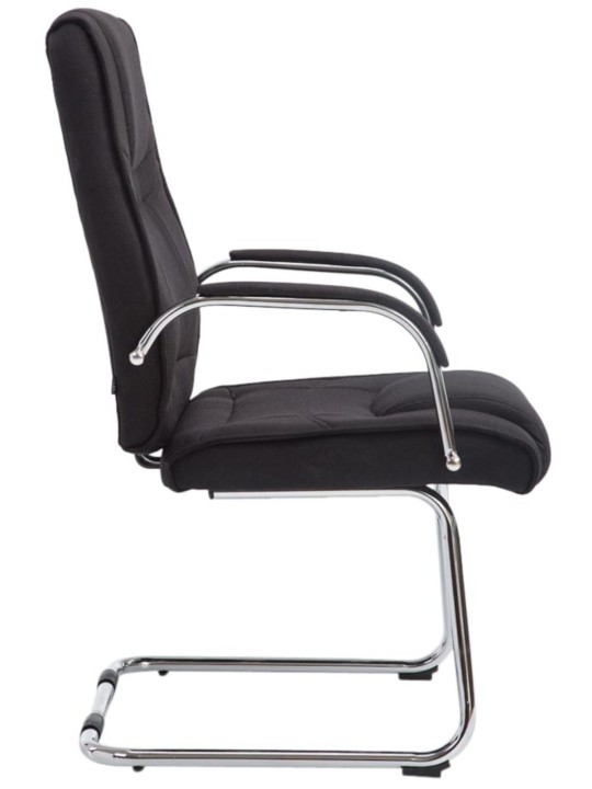 Set van 2 stoelen Attila stof, zwart