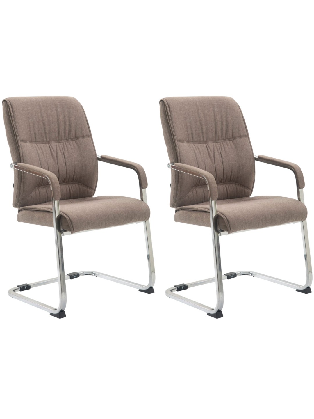 Set van 2 sledestoelen XL Anubis stof, taupe