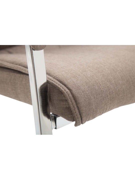 Set van 2 sledestoelen XL Anubis stof, taupe Set van 2 sledestoelen XL Anubis stof, taupe