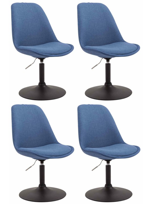 Set van 4 stoelen Maverick B stof, blauw