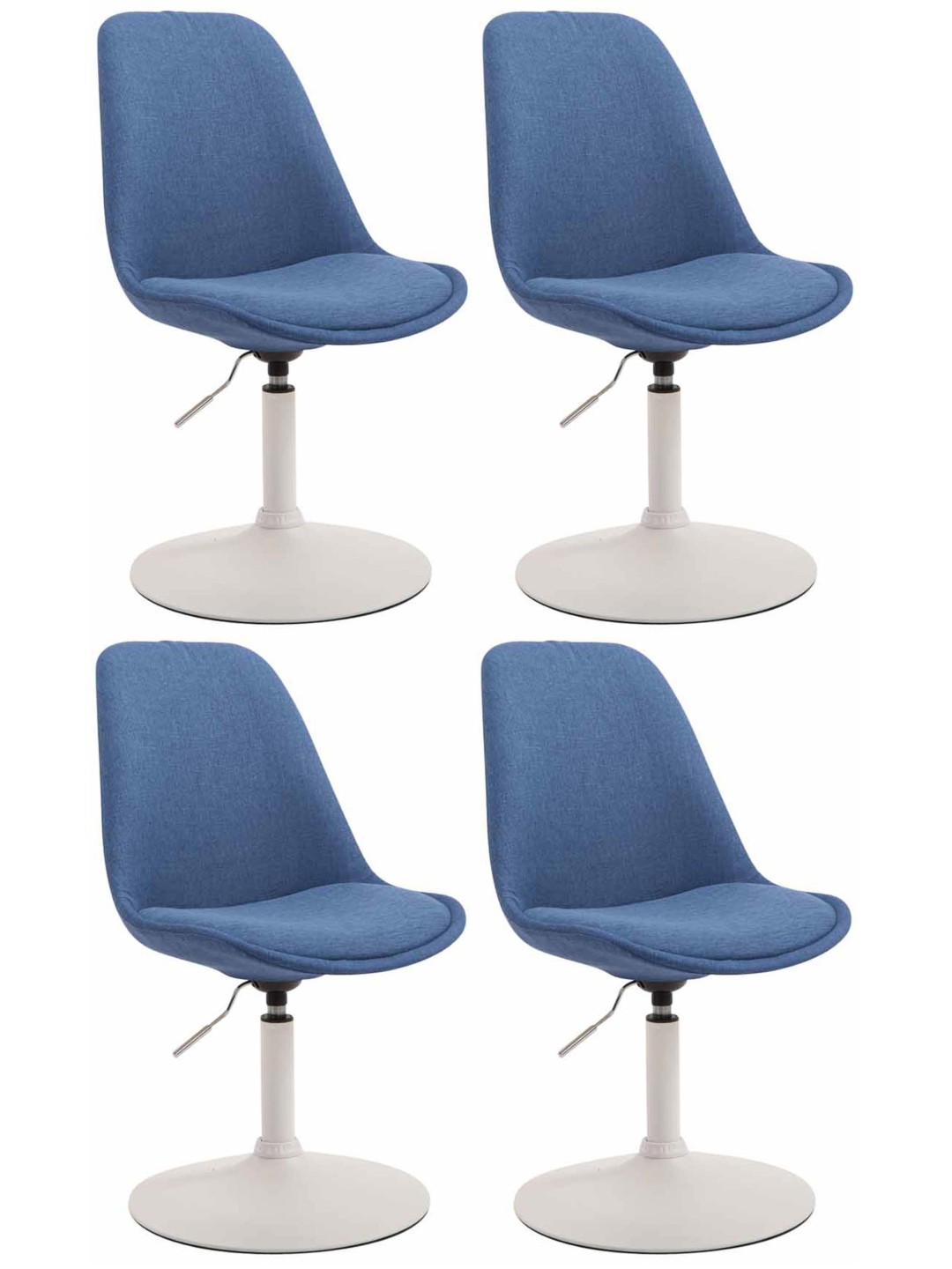 Set van 4 stoelen Maverick W stof, blauw