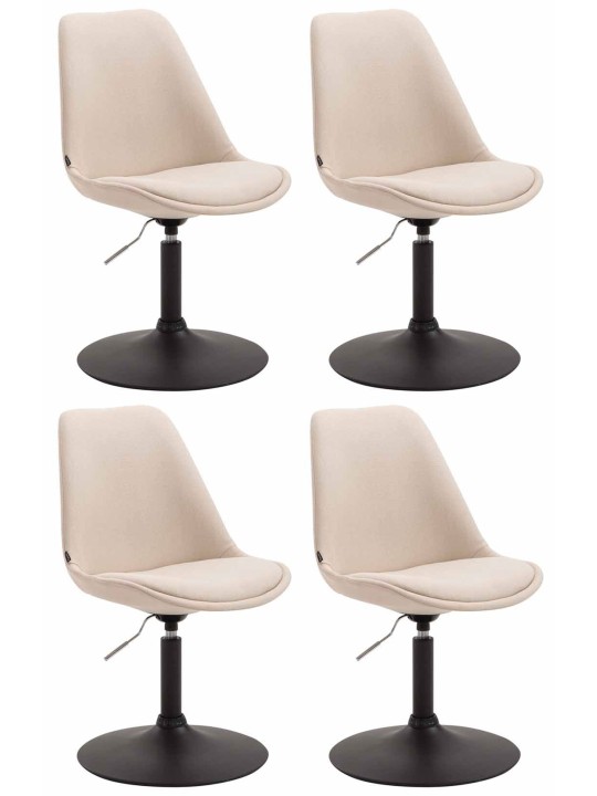 Set van 4 stoelen Maverick B stof, crème