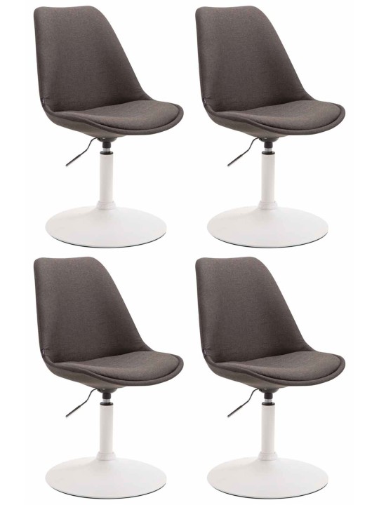 Set van 4 stoelen Maverick W stof, donkergrijs