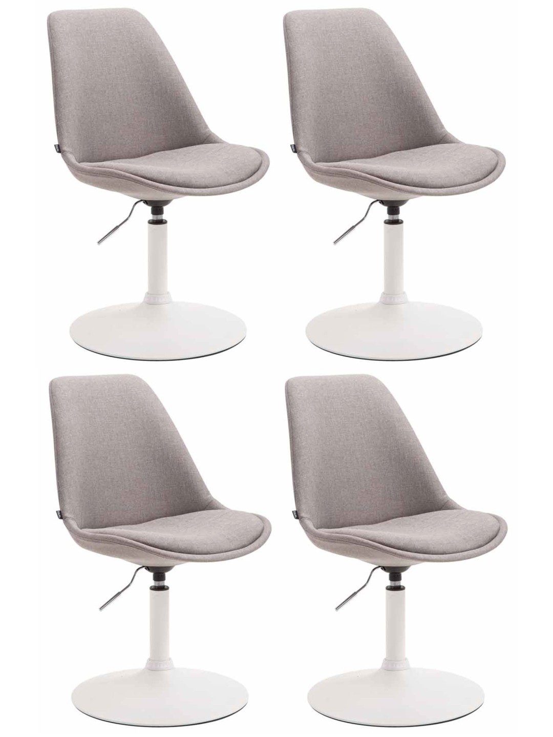 Set van 4 stoelen Maverick W stof, grijs